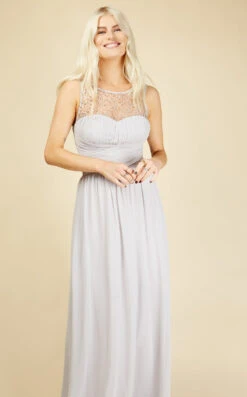 Little Mistress Grace Ice Grey Embellishment Sweetheart Maxi Dress 8 Little Mistress Grace Ice Grey Embellishment Sweetheart Maxi Dress -Occasion Couture Shop 6158D62A 2