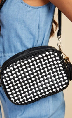 Little Mistress Monochrome Cross-Body Bag 8 Little Mistress Monochrome Cross-Body Bag -Occasion Couture Shop A3485332A 2