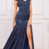 Goddiva Bardot Sequin Pleated Maxi Dress -Occasion Couture Shop A34978H1A 1 fd00f1cd 2849 491b a68e 2ce525cc1578