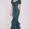 Goddiva Puff Sleeve Tiered Hem Maxi Dress -Occasion Couture Shop A34988D3A 1