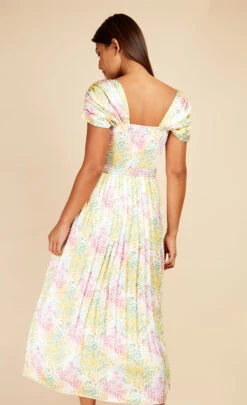 Little Mistress Jackson Blossom Pleated Belted Midaxi Dress -Occasion Couture Shop D18891R8D 4