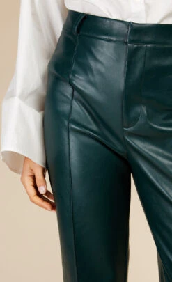 Little Mistress Green PU Trousers By Vogue Williams -Occasion Couture Shop D19346Q7A 3