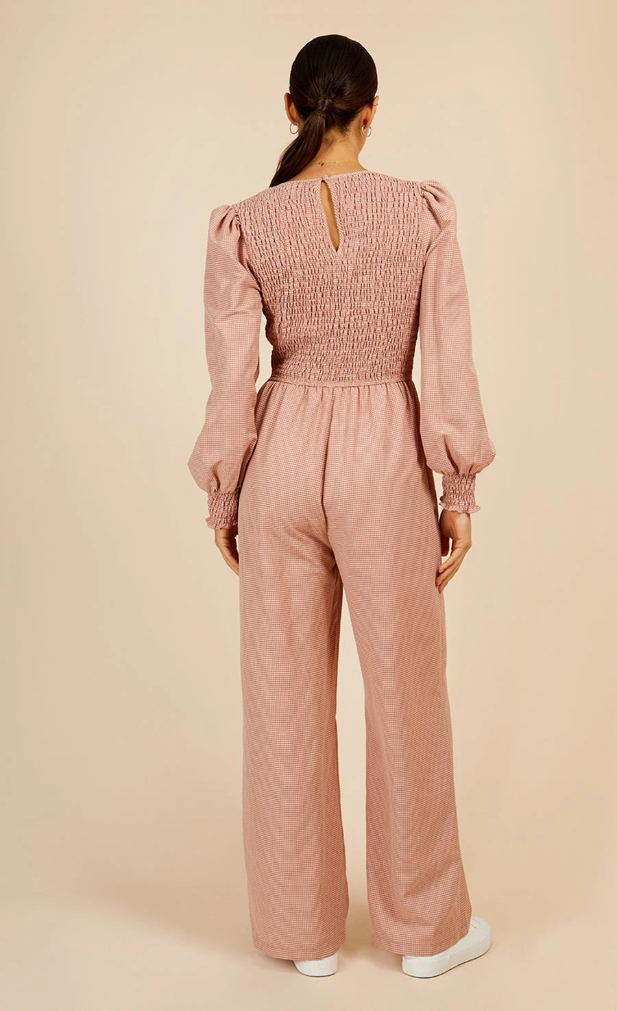 Little Mistress Summer Gingham Shirred Jumpsuit 6 Little Mistress Summer Gingham Shirred Jumpsuit - Image 4