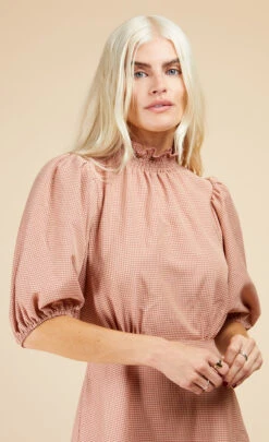 Little Mistress Summer Gingham Tiered Midaxi Dress -Occasion Couture Shop D33622R1A 3