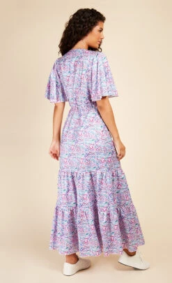 Little Mistress Floral Satin Maxi Wrap Dress -Occasion Couture Shop D33625D1A 4