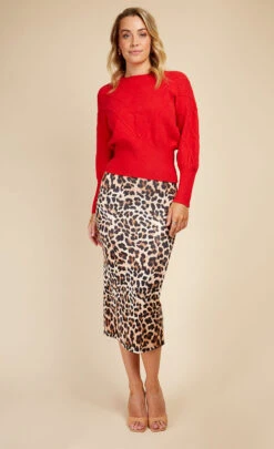 Little Mistress Leopard Bodycon Midi Skirt By Vogue Williams -Occasion Couture Shop D33699R1A 1 15874228 f492 4575 b1d6 1bcd5ab3dbea