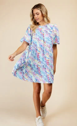 Little Mistress Animal Print Mini Smock Dress By Vogue Williams -Occasion Couture Shop D33703B2B 1