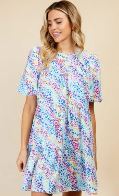 Little Mistress Animal Print Mini Smock Dress By Vogue Williams -Occasion Couture Shop D33703B2B 2