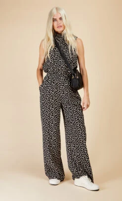 Little Mistress Mono Spot Shirred Neck Top By Vogue Williams -Occasion Couture Shop D33705Q2B 5