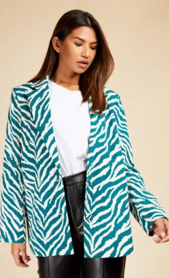 Little Mistress Zebra Print Blazer By Vogue Williams -Occasion Couture Shop D33707Q1A 2