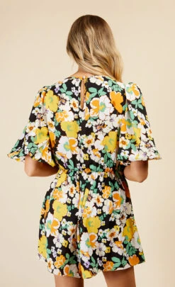 Little Mistress Vintage Floral Playsuit By Vogue Williams -Occasion Couture Shop D33715Q1A 4