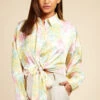 Little Mistress Blossom Tie Front Shirt -Occasion Couture Shop D33744Q1A 2