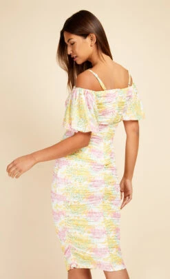 Little Mistress Blossom Ruched Bodycon Midi Dress -Occasion Couture Shop D33769C1A 4