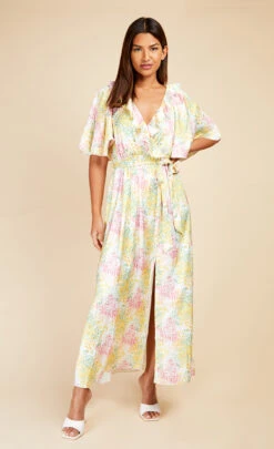 Little Mistress Blossom Frill Mock Wrap Maxi Dress -Occasion Couture Shop D33803D1A 1