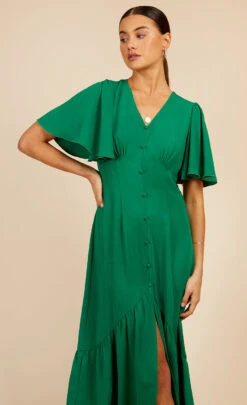 Little Mistress Green Angel Sleeve Midaxi Dress By Vogue Williams 8 Little Mistress Green Angel Sleeve Midaxi Dress By Vogue Williams -Occasion Couture Shop D34026R3B 2