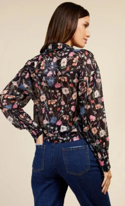 Little Mistress Floral Print Shirt By Vogue Williams -Occasion Couture Shop D34165Q2B 4