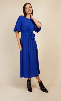 Little Mistress Royal Blue Puff Sleeve Midaxi Dress By Vogue Williams -Occasion Couture Shop D34167R1A 1