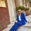 Little Mistress Royal Blue Flared Trousers By Vogue Williams -Occasion Couture Shop D34175Q1A