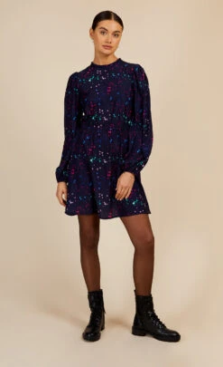 Little Mistress Navy Star Print Mini Dress By Vogue Williams -Occasion Couture Shop D34177B1A 1