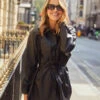 Little Mistress Black PU Overshirt By Vogue Williams -Occasion Couture Shop D34181Q1A