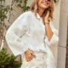 Little Mistress White Oversized Shirt By Vogue Williams -Occasion Couture Shop D34187Q1A