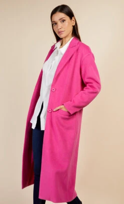 Little Mistress Pink Oversized Coat By Vogue Williams -Occasion Couture Shop D34188Q1A 2