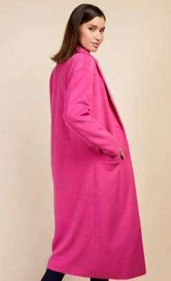 Little Mistress Pink Oversized Coat By Vogue Williams -Occasion Couture Shop D34188Q1A 4