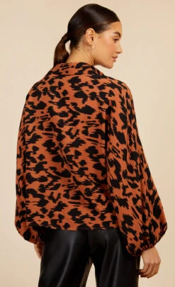 Little Mistress Leopard Print Blouse By Vogue Williams -Occasion Couture Shop D34190Q1A 4