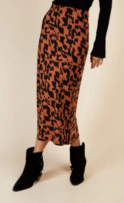 Little Mistress Leopard Print Midi Slip Skirt By Vogue Williams -Occasion Couture Shop D34192C2B 2