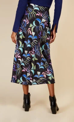 Little Mistress Leaf Print Satin Midi Slip Skirt By Vogue Williams -Occasion Couture Shop D34192C3C 4
