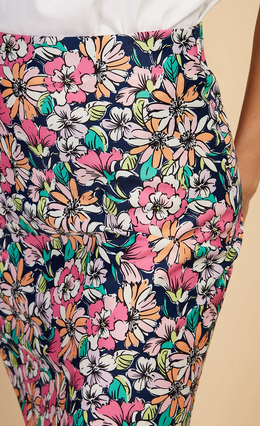 Little Mistress Floral Print Midi Slip Skirt By Vogue Williams 4 Little Mistress Floral Print Midi Slip Skirt By Vogue Williams - Image 2