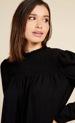 Little Mistress Black Shirred Mini Dress By Vogue Williams -Occasion Couture Shop D34194B2B 3