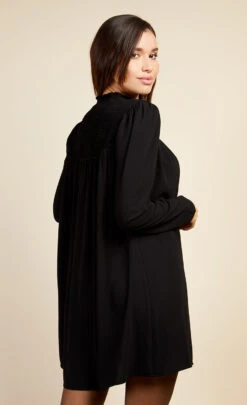 Little Mistress Black Shirred Mini Dress By Vogue Williams -Occasion Couture Shop D34194B2B 4