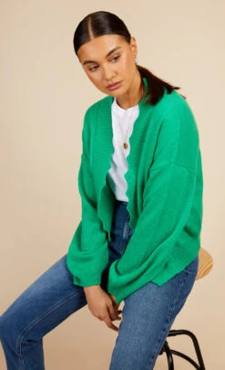 Little Mistress Green Knit Scallop Cardigan By Vogue Williams -Occasion Couture Shop D34200Q1A 5