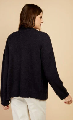 Little Mistress Navy Knit Scallop Cardigan By Vogue Williams -Occasion Couture Shop D34200Q3A 4