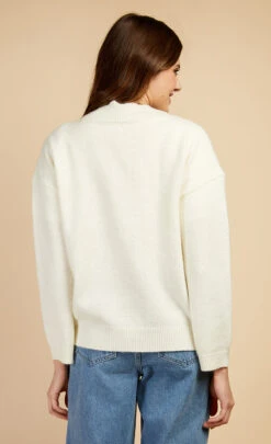 Little Mistress Cream Knit Scallop Cardigan By Vogue Williams -Occasion Couture Shop D34200Q7A 4