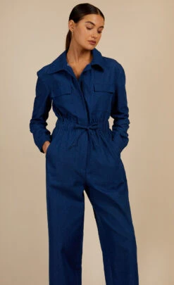 Little Mistress Mid-Blue Utility Jumpsuit By Vogue Williams 11 Little Mistress Mid-Blue Utility Jumpsuit By Vogue Williams -Occasion Couture Shop D34202Q1A 2