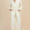 Little Mistress Cream Utility Jumpsuit By Vogue Williams -Occasion Couture Shop D34202Q2A 5