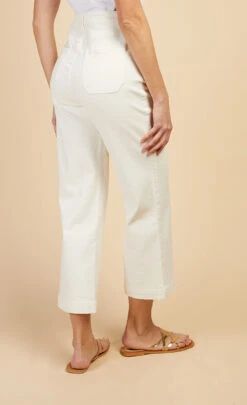 Little Mistress White Cropped Wide Leg Denim Jeans By Vogue Williams 9 Little Mistress White Cropped Wide Leg Denim Jeans By Vogue Williams -Occasion Couture Shop D34210Q3A 4