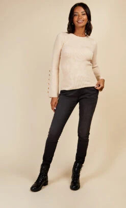 Little Mistress Black Slim Denim Jeans By Vogue Williams