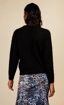 Little Mistress Black Open Knit Jumper By Vogue Williams -Occasion Couture Shop D34254Q3A 4