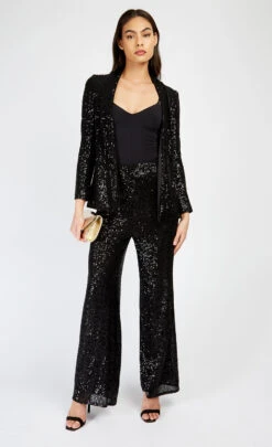 Little Mistress Black Sequin Blazer By Vogue Williams -Occasion Couture Shop D34265Q2A 1