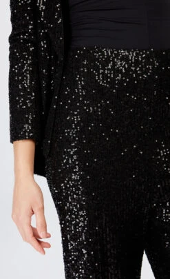 Little Mistress Black Sequin Trousers By Vogue Williams -Occasion Couture Shop D34266Q2A 3