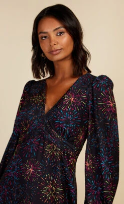 Little Mistress Firework Print Midaxi Dress By Vogue Williams -Occasion Couture Shop D34267R1A 3