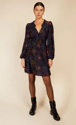 Little Mistress Firework Print Mini Dress By Vogue Williams -Occasion Couture Shop D34268B1A 1