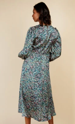 Little Mistress Satin Print Midaxi Dress By Vogue Williams -Occasion Couture Shop D34270R2B 4