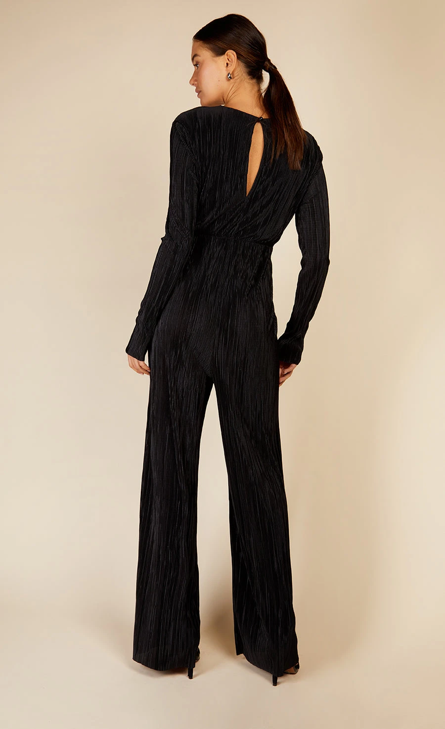 Little Mistress Black Plisse Jumpsuit By Vogue Williams 6 Little Mistress Black Plisse Jumpsuit By Vogue Williams - Image 4