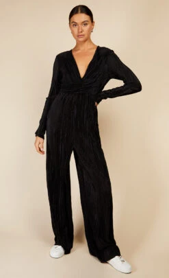Little Mistress Black Plisse Jumpsuit By Vogue Williams 13 Little Mistress Black Plisse Jumpsuit By Vogue Williams -Occasion Couture Shop D34273Q1A 5