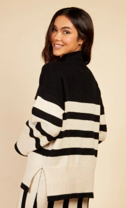 Little Mistress Mono Stripe Jumper By Vogue Williams -Occasion Couture Shop D34279Q1A 4