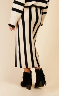 Little Mistress Mono Stripe Midaxi Skirt By Vogue Williams -Occasion Couture Shop D34280R1A 4
